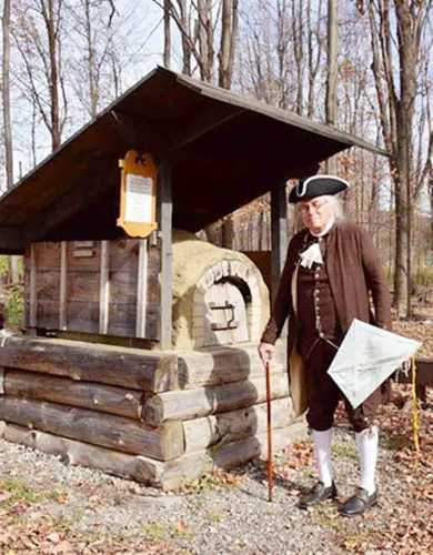 07 - Replica Bread Oven with Replica Ben Franklin aka- Jack Sherry 07 - Replica Bread Oven with Replica Ben Franklin aka- Jack Sherry